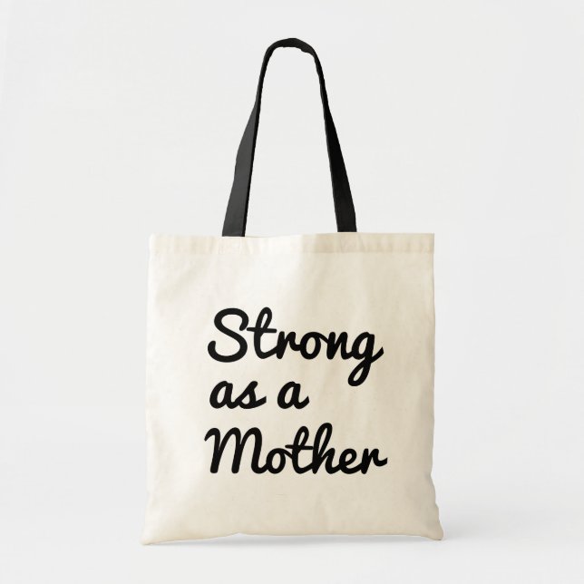 Strong as a mother women's tote bag for mum (Front)