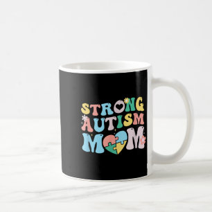 Strong Autism Mum Puzzle Autism Awareness Mothers Coffee Mug