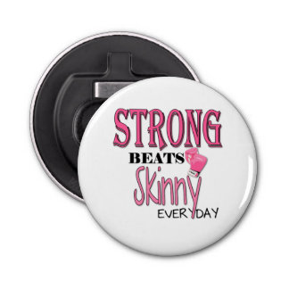 STRONG BEATS Skinny everyday! Pink Boxing Gloves Bottle Opener