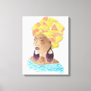 Strong & Beautiful Lady Canvas Print