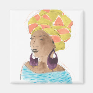 Strong & Beautiful Lady Magnet