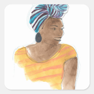 Strong & Beautiful Square Sticker