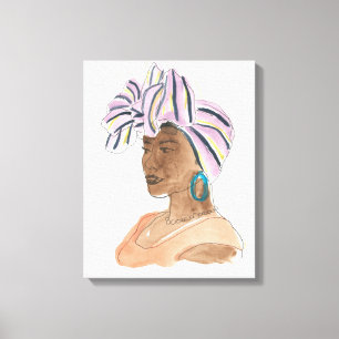 Strong & Beautiful Woman Canvas Print