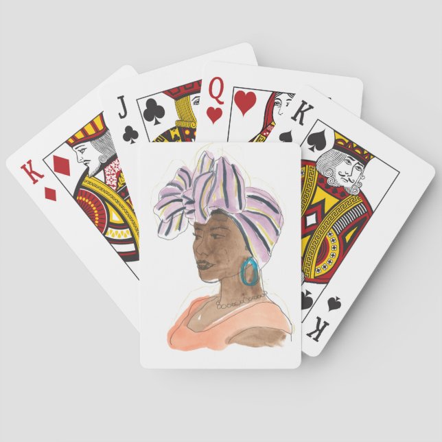 Strong & Beautiful Woman Playing Cards (Back)
