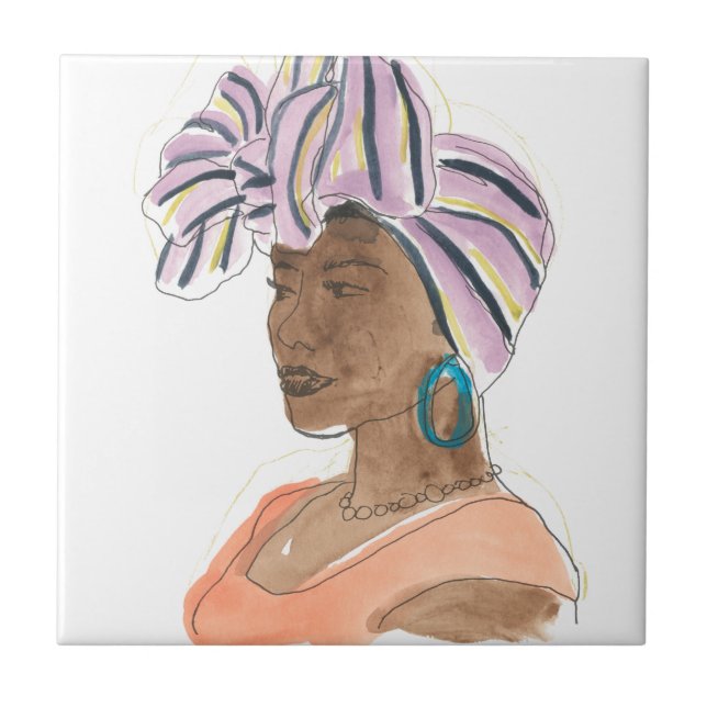 Strong & Beautiful Woman Tile (Front)