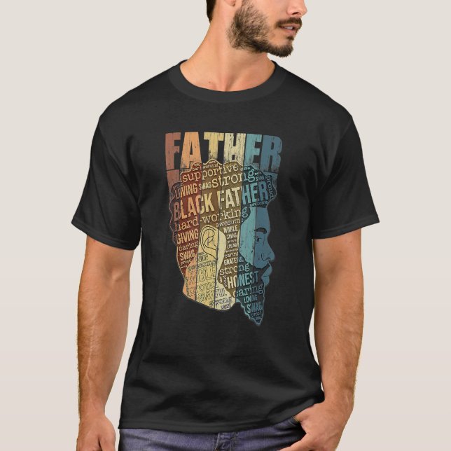 Strong Black Father King African American Natural  T-Shirt (Front)