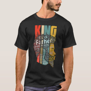 Strong Black King African American Natural Afro Fa T-Shirt
