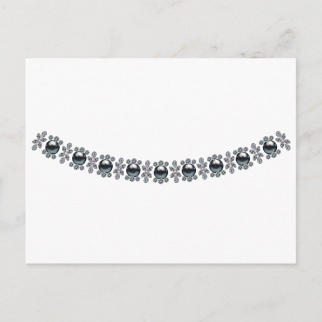 Strong Black Pearls Postcard (Front)