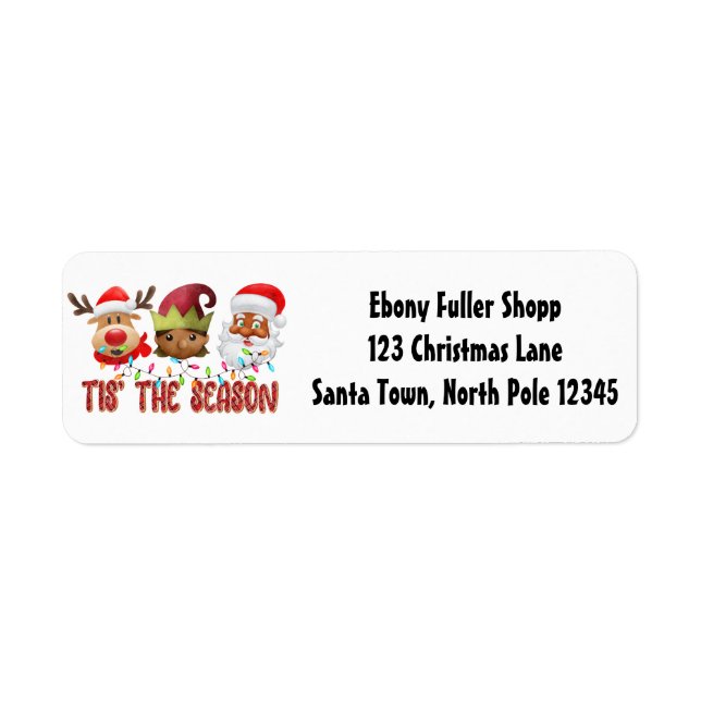 Strong Black Santa Melanin Chrismas Claus Men  (Front)