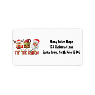 Strong Black Santa Melanin Chrismas Claus Men Label