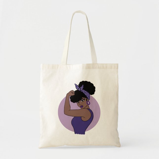 Strong Black Woman Tote Bag (Front)
