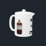 Strong Brew<br><div class="desc">Humourous teapot for someone who might like a stronger brew. Design features a vintage bottle of Black and White scotch from World War II era.</div>