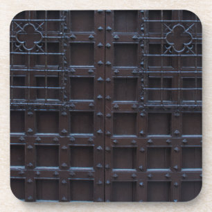 Strong Brown Iron Door Coaster