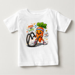 Strong Carrot Battle Ropes Fitness Motivation Masc Baby T-Shirt