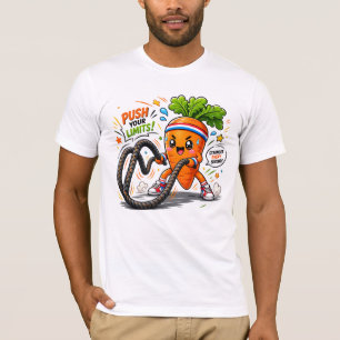 Strong Carrot Battle Ropes Fitness Motivation Masc T-Shirt