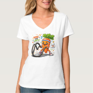 Strong Carrot Battle Ropes Fitness Motivation Masc T-Shirt