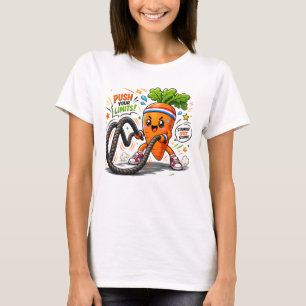 Strong Carrot Battle Ropes Fitness Motivation Masc T-Shirt