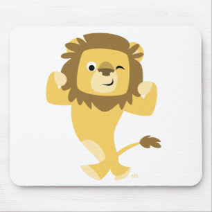 Strong Cartoon Lion mousepad