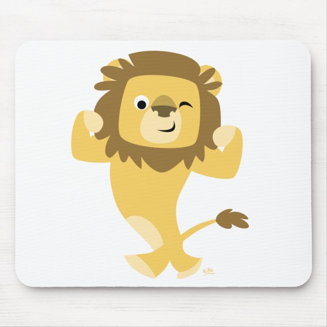 Strong Cartoon Lion mousepad (Front)