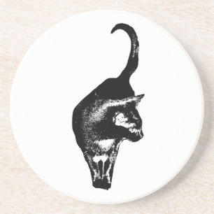Strong Cat Mark Coaster