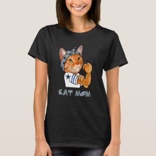 Strong Cat Mum For Cat Mothers Day T-Shirt