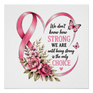 Strong Choice Breast Cancer Awareness Poster