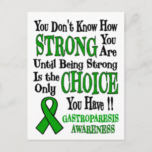 Strong/Choice...Gastroparesis Postcard