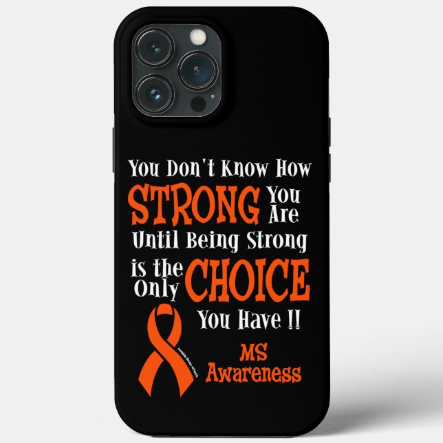 Strong/Choice...MS Case-Mate iPhone Case (Back)