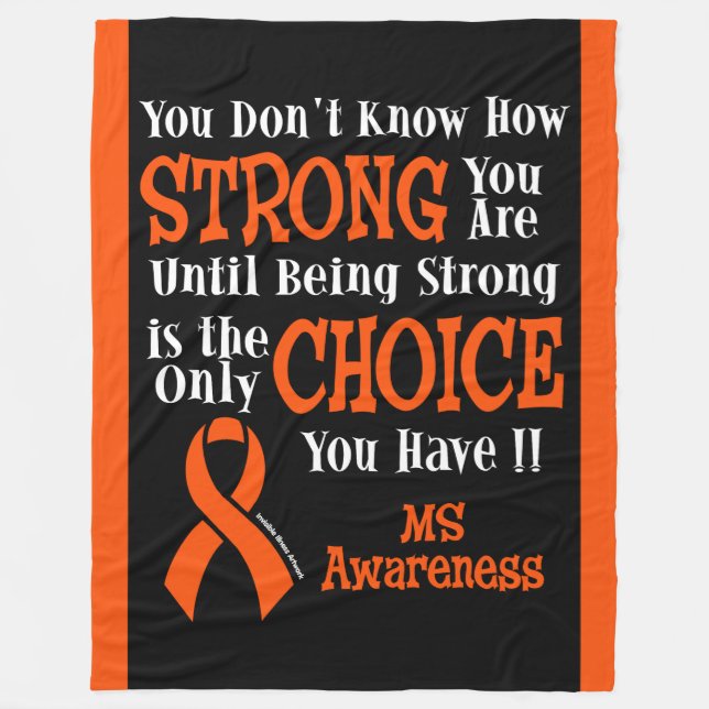 Strong/Choice...MS Fleece Blanket (Front)