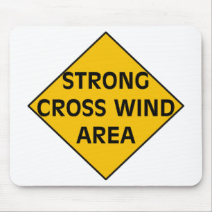 Strong Cross Wind Area Mousepad