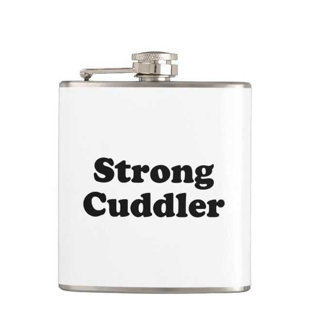 Strong Cuddler Hip Flask (Front)