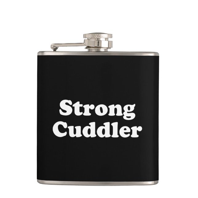 Strong Cuddler Hip Flask (Front)
