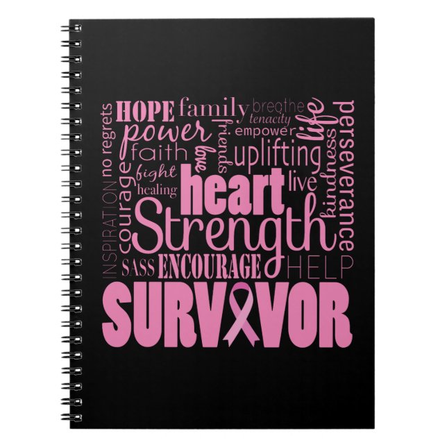 Strong Descriptives Cancer Survivor Notebook (Front)