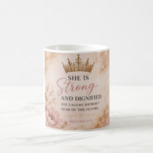 Strong & Dignified Proverbs 31 Inspirational Coffee Mug