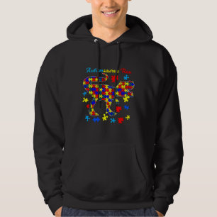 Strong Dinosaur Autismsaurus Rex Autism Awareness Hoodie