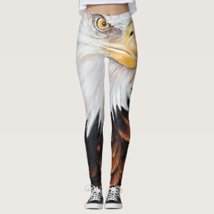 Strong Eagle Oil painting Leggings