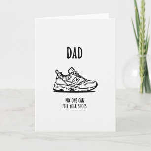 Strong Fathers Day Shoe Card