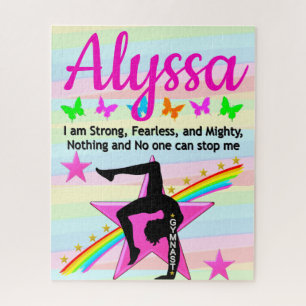 STRONG, FEARLESS, AND MIGHTY GYMNAST JIGSAW PUZZLE