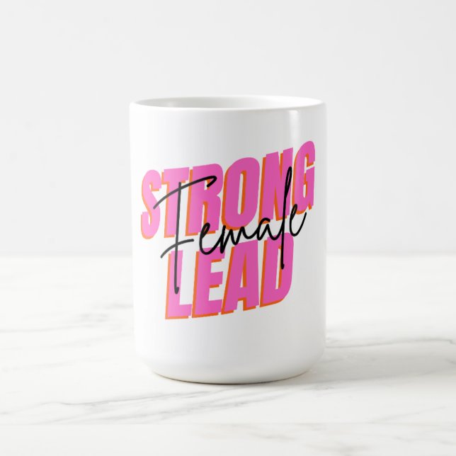 'Strong Female Lead' Empowerment Typography Mug (Center)