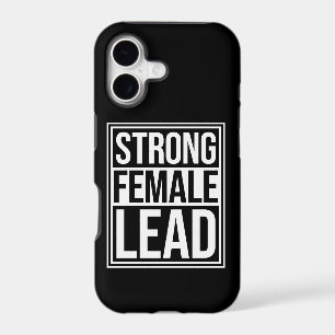 Strong Female Lead Feminist Empowerment Quote Logo