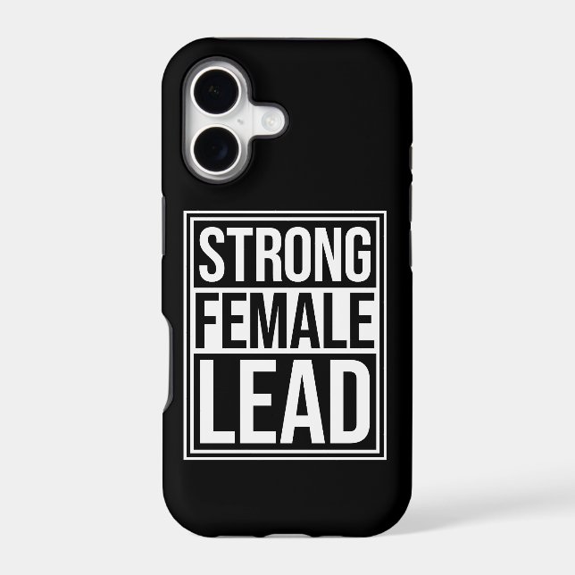 Strong Female Lead Feminist Empowerment Quote Logo (Back)