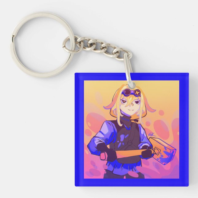 Strong girl Anime Key Ring (Front)