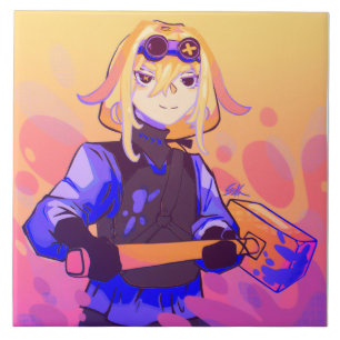 Strong girl Anime Tile