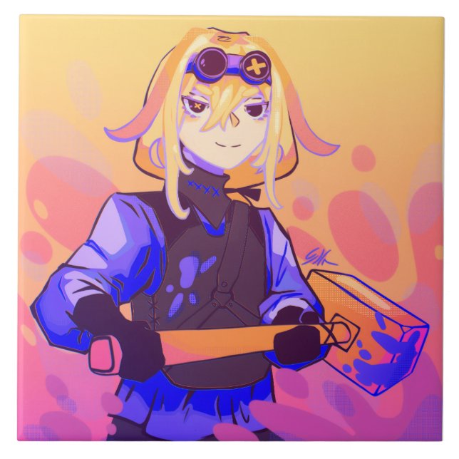 Strong girl Anime Tile (Front)