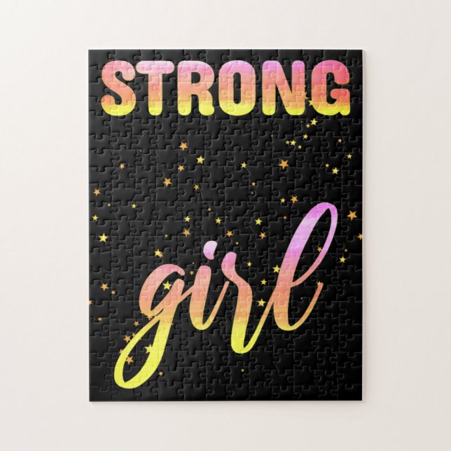 Strong Girl Pastel Star Jigsaw Puzzle (Vertical)