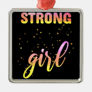 Strong Girl Pastel Star Metal Tree Decoration