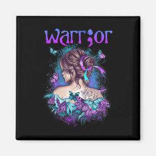 Strong Girl Warrior Women Semi Colon Suicide Preve Magnet