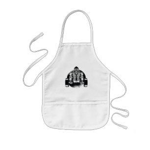 Strong Gorilla Pumps Muscles Kids Apron