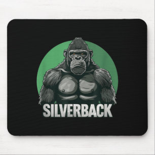 Strong Gorilla Silverback For Monkey Lovers Mouse Mat