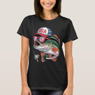 Strong Gym Dad Fishing Fisherman T-Shirt